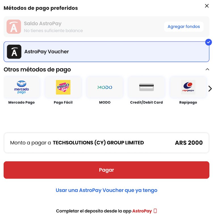 Los mejores casinos online que aceptan AstroPay en España